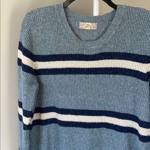 Pink Rose blue striped sweater
